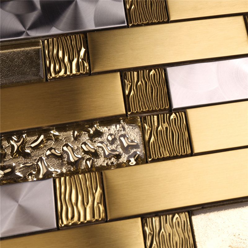 Mozaic Backsplash de vânzare Mozaic de aur metalic