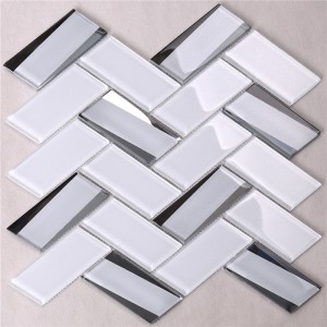 HMB37 Fabrică de aprovizionare Crystal Porțelan de sticlă Fascene Mozaic Placi