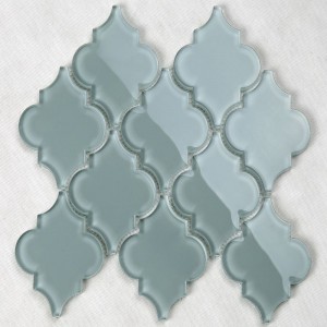 Ultimele design Arabesque lanternă jet de apă mozaic de sticlă de bucătărie Backsplash Placi de perete