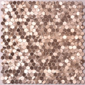 Sosiri noi Rose Gold Mix Brun Mozaic Placi de perete Art