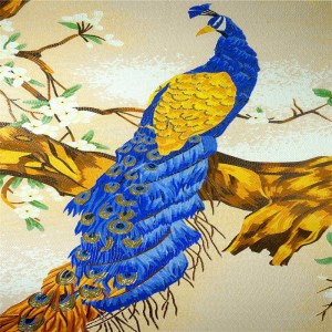 Design OEM Peacock sau fluture personalizat de sticlă Mozaic de sticlă murală