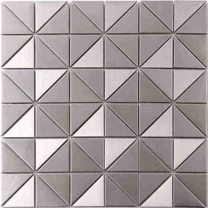 Cel mai bun vendor roman de argint din oțel inoxidabil mozaic model de țiglă Bucătărie pereți mozaic păun mozaic model de metal Backsplash Tigla