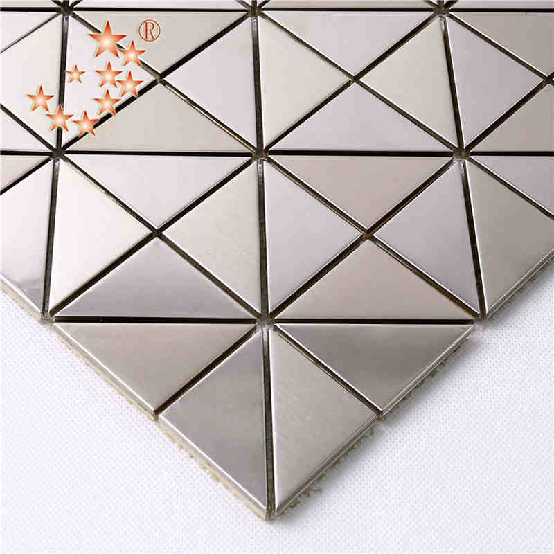 Cel mai bun vendor roman de argint din oțel inoxidabil mozaic model de țiglă Bucătărie pereți mozaic păun mozaic model de metal Backsplash Tigla