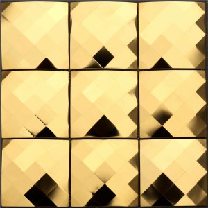Luxury Diamond Golden Backsplash Placi de mozaic