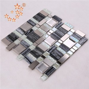 AE48 Material de construcție amestec din oțel inoxidabil din rășină din sticlă de cristal mozaic TIle decorațiuni de casă Pereți