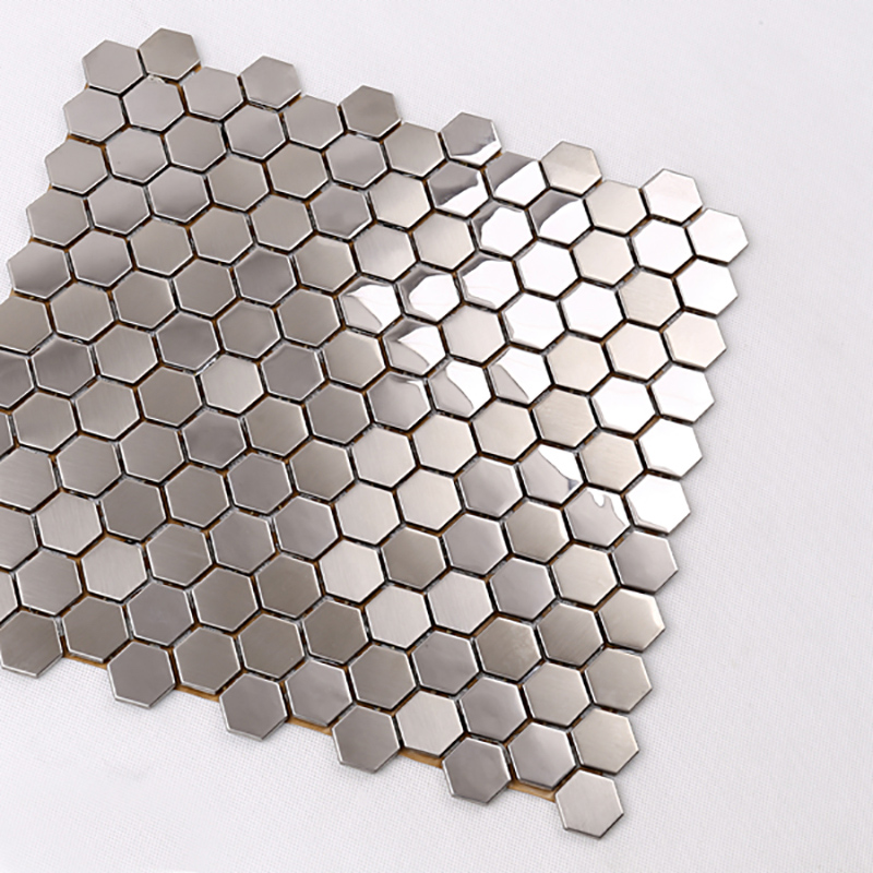 Placă de spălare din spătar din bucătărie din metal din oțel inoxidabil de înaltă calitate hexagon de înaltă calitate